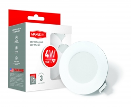 Точковий LED світильник MAXUS SDL mini, 4W м'яке світло 